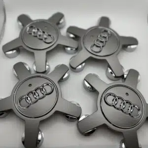 Audi Grey Wheel Center Caps 135mm