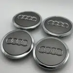 69MM Set Of 4 For AUDI Grey Rim Cover Hub Wheel Center Caps Emblem 4B0601170A