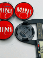 Set of 4 Mini Cooper Red Alloy Wheel Center Caps – 54mm OEM Fit Hub Caps - Image 5