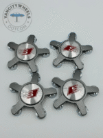 Set of 4 Grey AUDI S Line Alloy Wheel Center Caps 135mm – Durable Replacement Hub Caps for AUDI Wheels - Image 5