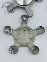 Set of 4 Grey AUDI S Line Alloy Wheel Center Caps 135mm – Durable Replacement Hub Caps for AUDI Wheels - Image 3