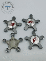 Set of 4 Grey AUDI S Line Alloy Wheel Center Caps 135mm – Durable Replacement Hub Caps for AUDI Wheels - Image 2