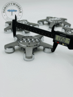 Set of 4 Grey AUDI Alloy Wheel Center Caps 135mm, Grey Center Hub Caps for AUDI 135mm - Image 4