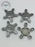 Set of 4 Grey AUDI Alloy Wheel Center Caps 135mm, Grey Center Hub Caps for AUDI 135mm - Image 3