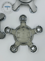 Set of 4 Grey AUDI Alloy Wheel Center Caps 135mm, Grey Center Hub Caps for AUDI 135mm - Image 2