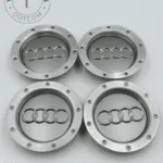 Silver 146mm AUDI Alloy Wheel Center Caps