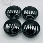 Mini Cooper Black Alloy Wheel Center Caps