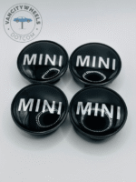 Set Of 4 Mini Cooper Black Alloy Wheel Center Caps 54mm, Center Hub Caps For Mini Cooper 54mm - Image 5