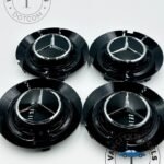 Mercedes Benz 146mm Black Center Caps
