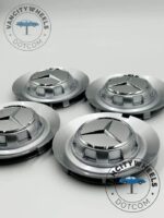 Mercedes Chrome Hub Caps 146mm