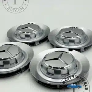 Mercedes Chrome Hub Caps 146mm