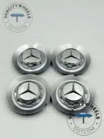 Mercedes Benz 146mm Chrome Center Caps (C-1028 17028) - (Set of 4) - Image 4
