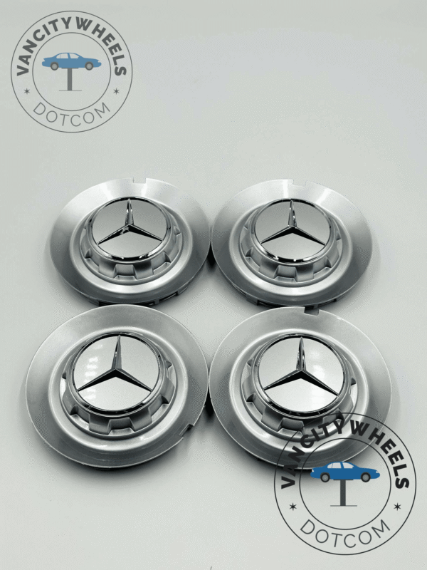 Mercedes Benz 146mm Chrome Center Caps (C-1028 17028) - (Set of 4) - Image 4