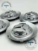147mm Mercedes Center Caps Chrome BC383 TY006 Fitment (Set of 4) - Image 2