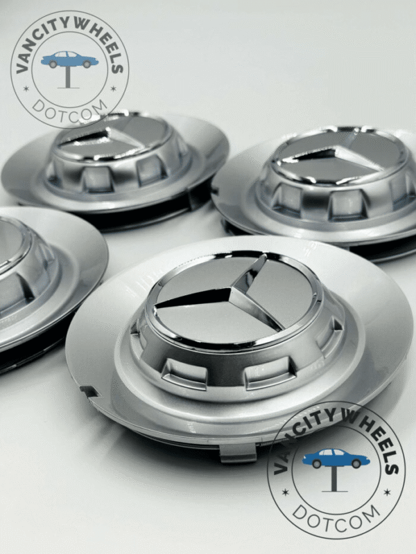 Mercedes TY-006 Center Caps BC383 - Chrome 147mm Fit (Set of 4) - Image 3