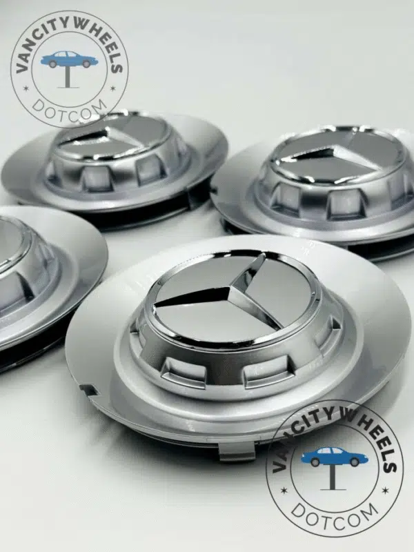 Mercedes TY-006 Center Caps BC383 - Chrome 147mm Fit (Set of 4) - Image 3