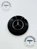 Mercedes Benz 146mm Gloss Black Wheel Center Hub Cover Cap TY006 (Set of 4) - Image 4