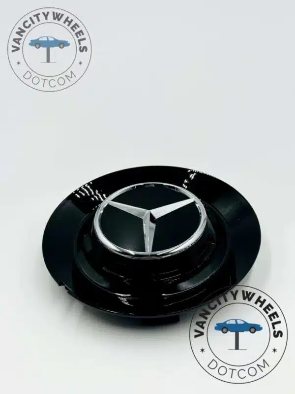 Mercedes Benz 146mm Gloss Black Wheel Center Hub Cover Cap TY006 (Set of 4) - Image 3