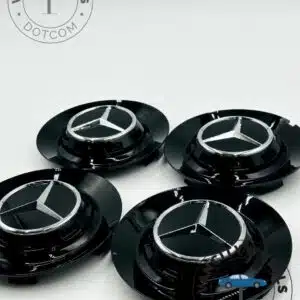 Mercedes Benz 146mm Gloss Black Wheel Center Hub Cover