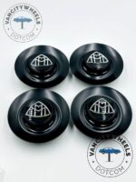 Maybach 146mm Black Wheel Center Hub Covers