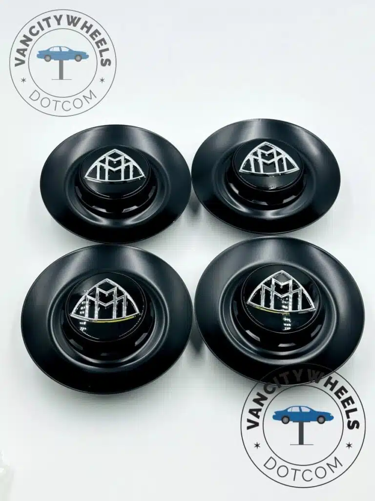 Maybach 146mm Black Wheel Center Hub Covers