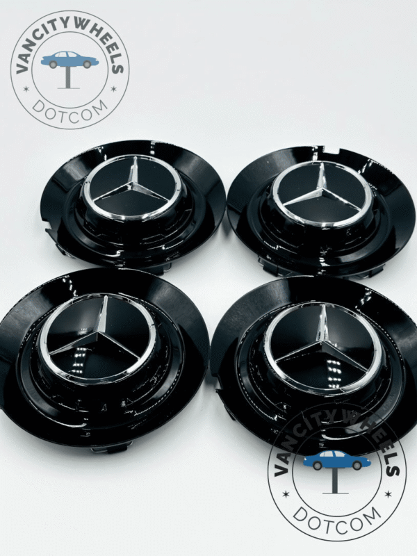 Mercedes Benz 146mm Chrome Center Caps (C-1028 17028) - (Set of 4) - Image 2