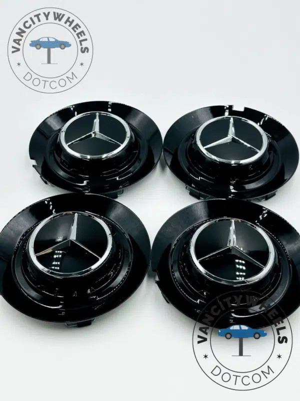 Mercedes Benz 146mm Chrome Center Caps (C-1028 17028) - (Set of 4) - Image 2