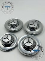 Maybach 146mm Chrome Wheel Center Caps—Premium Fit (Set of 4) - Image 3