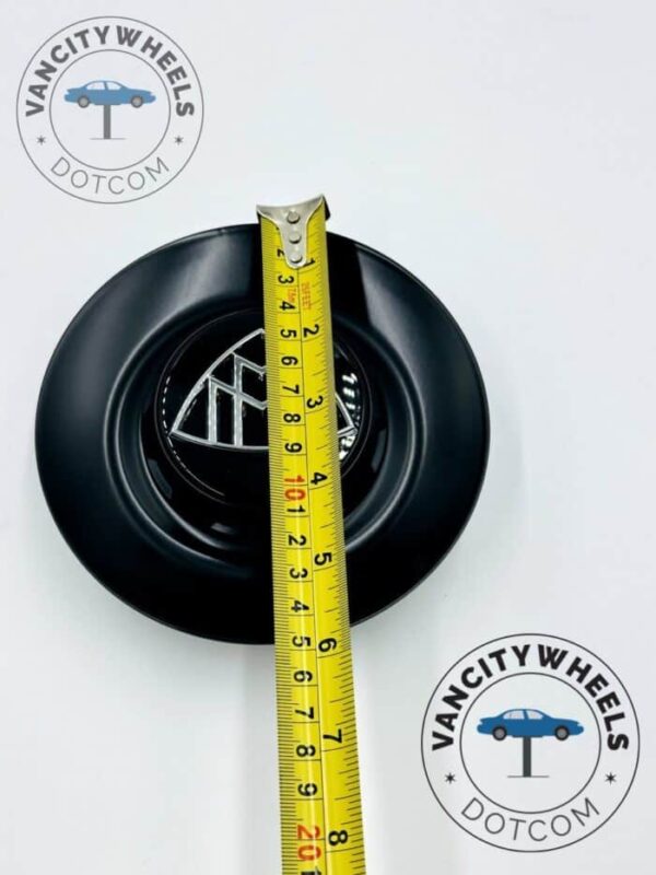 146mm Matte Black Maybach Wheel Hub Covers – Premium Set for Mercedes-Benz - Image 4