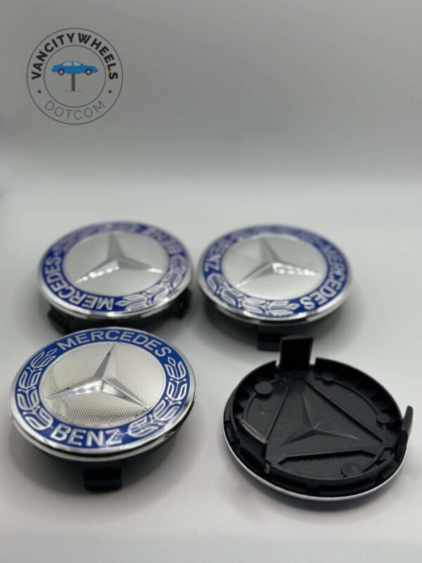 Mercedes Benz Emblem Center Caps—75mm 4-Piece Set - Image 5