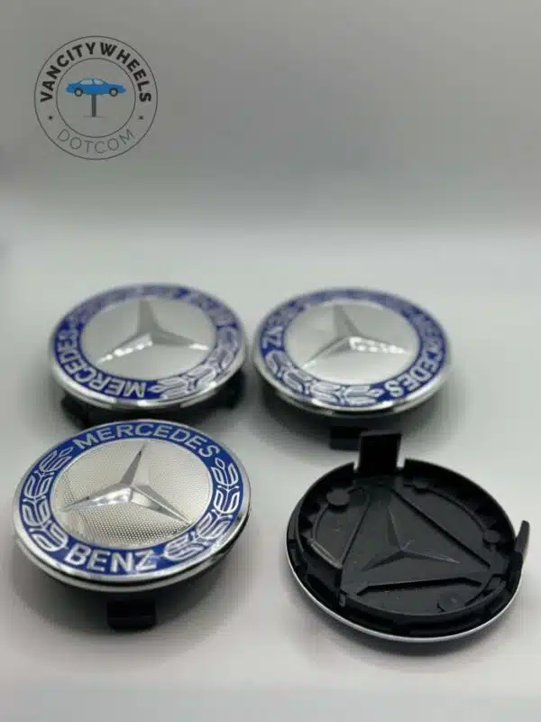 Mercedes Benz Emblem Center Caps—75mm 4-Piece Set - Image 5