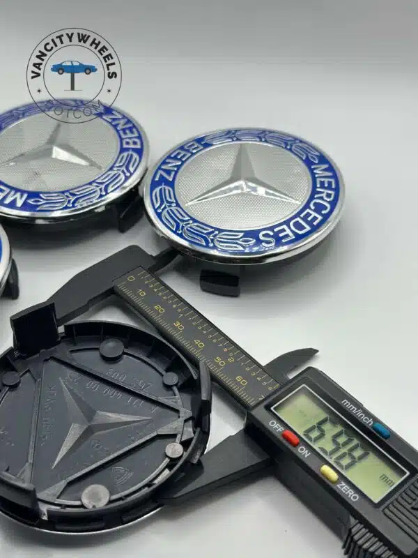 Mercedes Benz Emblem Center Caps—75mm 4-Piece Set - Image 3