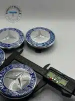 Mercedes Benz Emblem Center Caps—75mm 4-Piece Set - Image 2