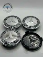 75mm Mercedes Benz Wheel Center Caps – Dark Blue 4Pcs Set - Image 4