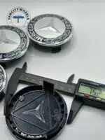 75mm Mercedes Benz Wheel Center Caps – Dark Blue 4Pcs Set - Image 2