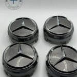 75mm Mercedes Benz Center Caps Set