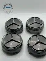 75mm Mercedes Benz Center Caps Set