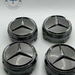 75mm Mercedes Benz Center Caps Set