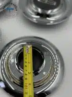 Mercedes BENZ Floating Center Caps—Silver Chrome 4-Piece Set - Image 4