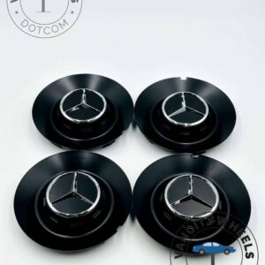 Mercedes Benz Black Wheel Center Caps
