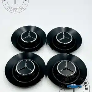 Mercedes Benz Black Wheel Center Caps
