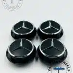 AMG Black Mercedes Round Wheel Caps