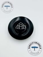 Set Of 4 Mercedes Maybach Center Caps A0004001100/ A2224002800 Matte Black 145mm/67mm - Image 3