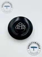 Set Of 4 Mercedes Maybach Center Caps A0004001100/ A2224002800 Matte Black 145mm/67mm - Image 3