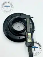 Set Of 4 Mercedes Maybach Center Caps A0004001100/ A2224002800 Matte Black 145mm/67mm - Image 2