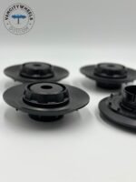 Mercedes Hub Caps A0004001100 (Set of 4) - Matte Black Finish - Image 2
