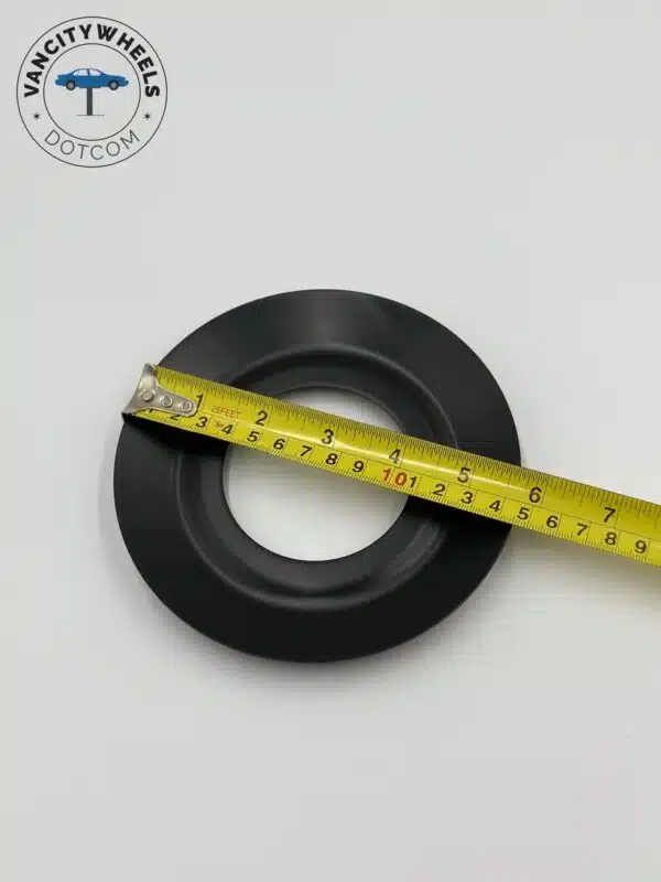 Mercedes Hub Caps A0004001100 (Set of 4) - Matte Black Finish - Image 6