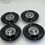 Mercedes Benz Black Floater Center Caps