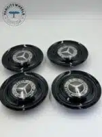 Mercedes Benz Black Floater Center Caps