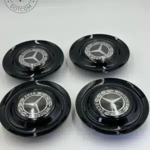 Mercedes Benz Black Floater Center Caps